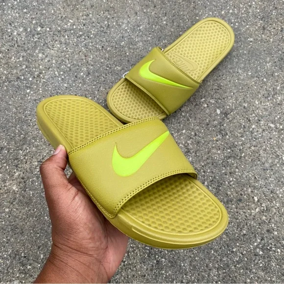 Nike | Shoes | Nike Benassi Swooshslides Nwt Leaf Leaves 
